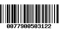 Código de Barras 0077900503122