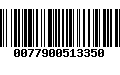 Código de Barras 0077900513350