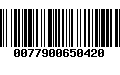 Código de Barras 0077900650420