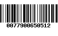 Código de Barras 0077900650512