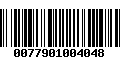 Código de Barras 0077901004048