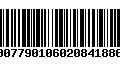 Código de Barras 007790106020841886