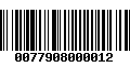 Código de Barras 0077908000012