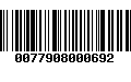 Código de Barras 0077908000692