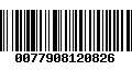 Código de Barras 0077908120826