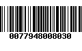 Código de Barras 0077948008030