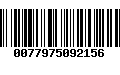 Código de Barras 0077975092156