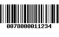 Código de Barras 0078000011234