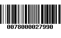 Código de Barras 0078000027990