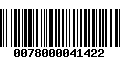 Código de Barras 0078000041422