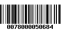 Código de Barras 0078000050684