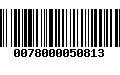 Código de Barras 0078000050813