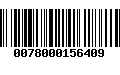 Código de Barras 0078000156409