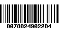 Código de Barras 0078024902204