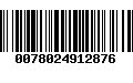 Código de Barras 0078024912876