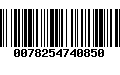 Código de Barras 0078254740850