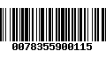 Código de Barras 0078355900115