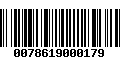 Código de Barras 0078619000179