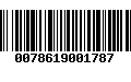 Código de Barras 0078619001787