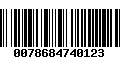 Código de Barras 0078684740123