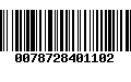 Código de Barras 0078728401102