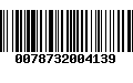 Código de Barras 0078732004139