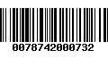 Código de Barras 0078742000732