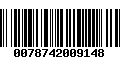 Código de Barras 0078742009148