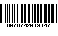 Código de Barras 0078742019147