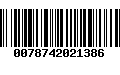 Código de Barras 0078742021386