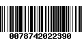 Código de Barras 0078742022390