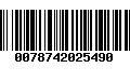 Código de Barras 0078742025490