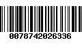 Código de Barras 0078742026336
