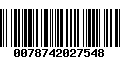 Código de Barras 0078742027548