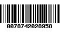 Código de Barras 0078742028958