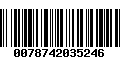 Código de Barras 0078742035246