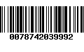 Código de Barras 0078742039992