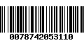 Código de Barras 0078742053110