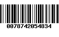 Código de Barras 0078742054834