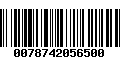 Código de Barras 0078742056500