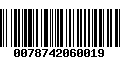 Código de Barras 0078742060019