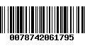 Código de Barras 0078742061795