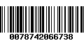 Código de Barras 0078742066738
