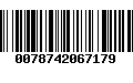 Código de Barras 0078742067179