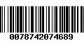 Código de Barras 0078742074689