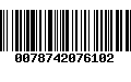 Código de Barras 0078742076102