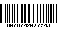 Código de Barras 0078742077543