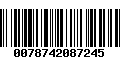 Código de Barras 0078742087245