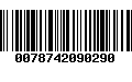 Código de Barras 0078742090290