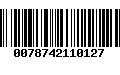 Código de Barras 0078742110127